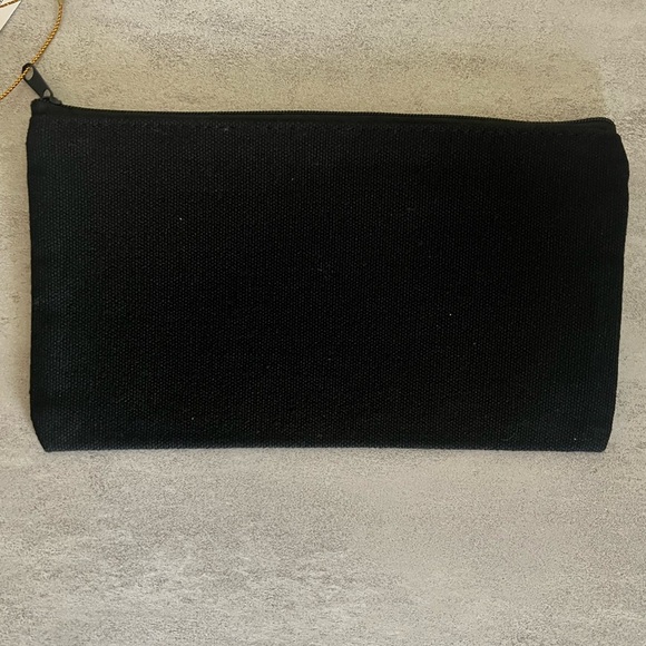 Black Cosmetic Bag with Coffee Design - Picture 3 of 3